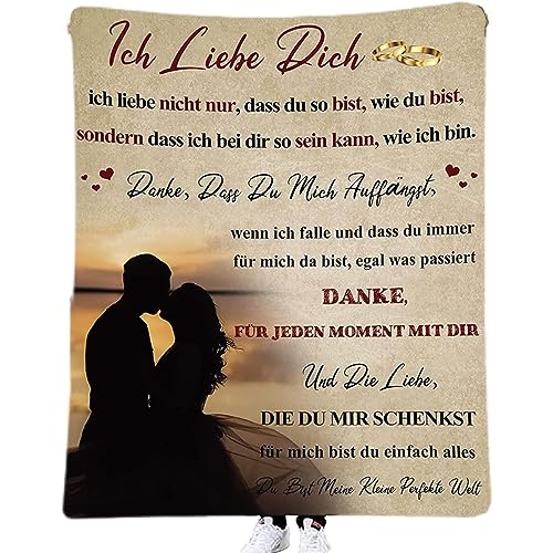 ACCZ Personalisierte Decke Geschenke für Mann, Kuscheldecke Flauschige Männer,Hochzeitstag Valentinstag Idee Jahrestag Geschenk für Ihn, Geburtstag für Männer, Ehemann, Paare ACCZ Personalisierte Decke Geschenke für Mann, Kuscheldecke Flauschige Männer,Hochzeitstag Valentinstag Idee Jahrestag Geschenk für Ihn, Geburtstag für Männer, Ehemann, Paare von ACCZ