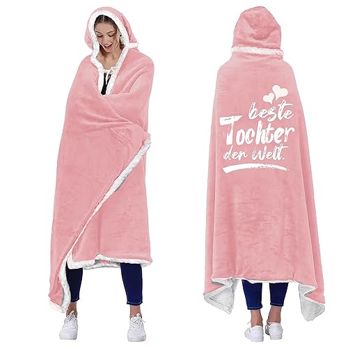 ACCZ Tochter Geschenke von Mama Papa, Geschenke für Tochter- Decke mit ärmeln, Witziges Weihnachten Geburtstagsgeschenk an Meine Tochter, 18 Geburtstag Mädchen, Mutter Tochter Geschenke ACCZ Tochter Geschenke von Mama Papa, Geschenke für Tochter- Decke mit ärmeln, Witziges Weihnachten Geburtstagsgeschenk an Meine Tochter, 18 Geburtstag Mädchen, Mutter Tochter Geschenke von ACCZ