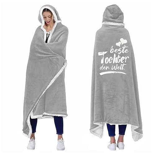 ACCZ Tochter Geschenke von Mama Papa, Geschenke für Tochter- Decke mit ärmeln, Witziges Weihnachten Geburtstagsgeschenk an Meine Tochter, 18 Geburtstag Mädchen, Mutter Tochter Geschenke ACCZ Tochter Geschenke von Mama Papa, Geschenke für Tochter- Decke mit ärmeln, Witziges Weihnachten Geburtstagsgeschenk an Meine Tochter, 18 Geburtstag Mädchen, Mutter Tochter Geschenke von ACCZ