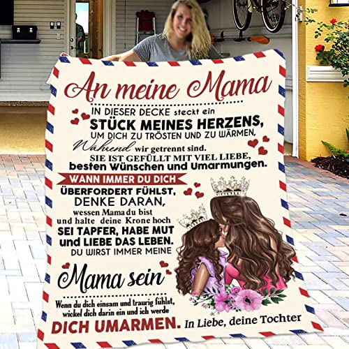 ACCZ Geschenke für Mama, Personalisierte Decke Geschenke An Meine Mama von Tochter, Muttertagsgeschenk Geburtstagsgeschenk für Mama, Geschenk Mutter zum Muttertag Geburtstag von ACCZ