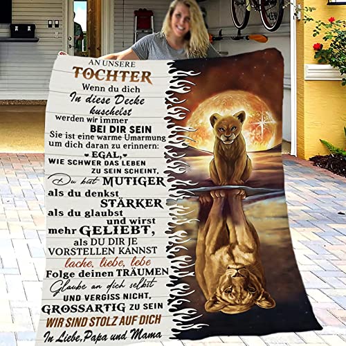 ACCZ Personalisierte Decke für Tochter von Mama und Papa, Kuscheldecke Flauschige Geschenke An Unsere Tochter, Geburtstagsgeschenk für Tochter, Mädchen Geburtstags Abschluss-Geschenke ACCZ Personalisierte Decke für Tochter von Mama und Papa, Kuscheldecke Flauschige Geschenke An Unsere Tochter, Geburtstagsgeschenk für Tochter, Mädchen Geburtstags Abschluss-Geschenke von ACCZ