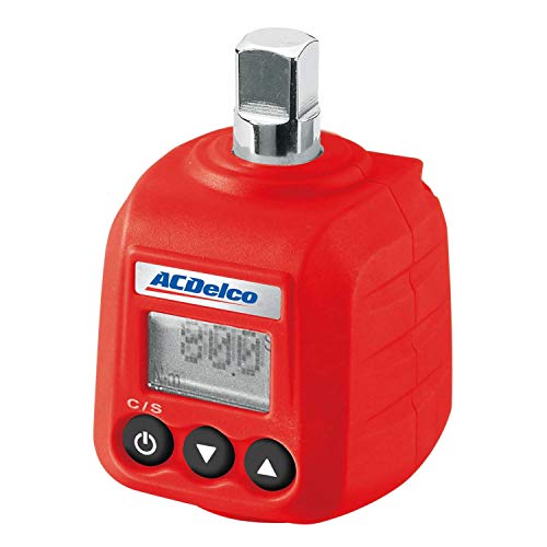 ACDelco ARM602-3 3/8 Zoll (5,9 bis 18,0 m) Robuster digitaler Drehmomentadapter mit Summer und LED-Blitzbenachrichtigung – ISO 6789 Standards mit Kalibrierungszertifikat von ACDelco Tools