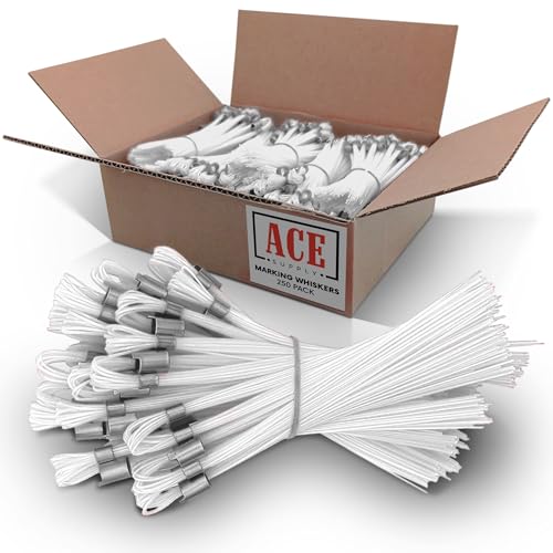 ACE Supply Weiße Markierungsschnurrhaare – 250 Stück – langlebiges Markierungs-Set – Verwendung als Vermessungsstäbe, Baumarker oder Wegmarkierer ACE Supply Weiße Markierungsschnurrhaare – 250 Stück – langlebiges Markierungs-Set – Verwendung als Vermessungsstäbe, Baumarker oder Wegmarkierer von ACE Supply