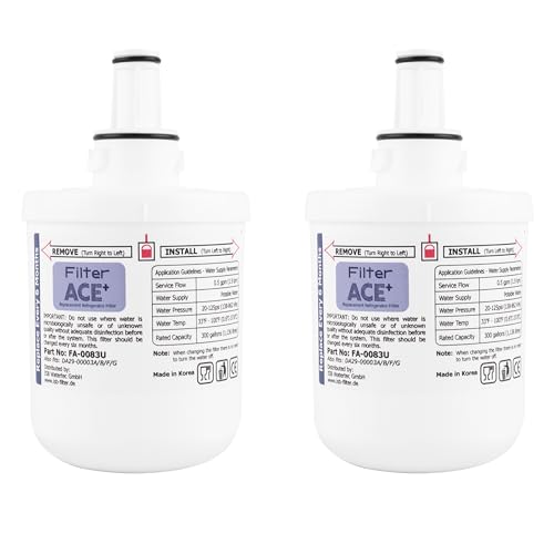 ACE+ FA-0083U | 2x Wasserfilter kompatibel mit Samsung DA29-00003G, HAFIN2/EXP, DA29-00003F, HAFIN1/EXP, HAFIN Kühlschrankfilter - Replacement Refrigerator Filter von ACE+