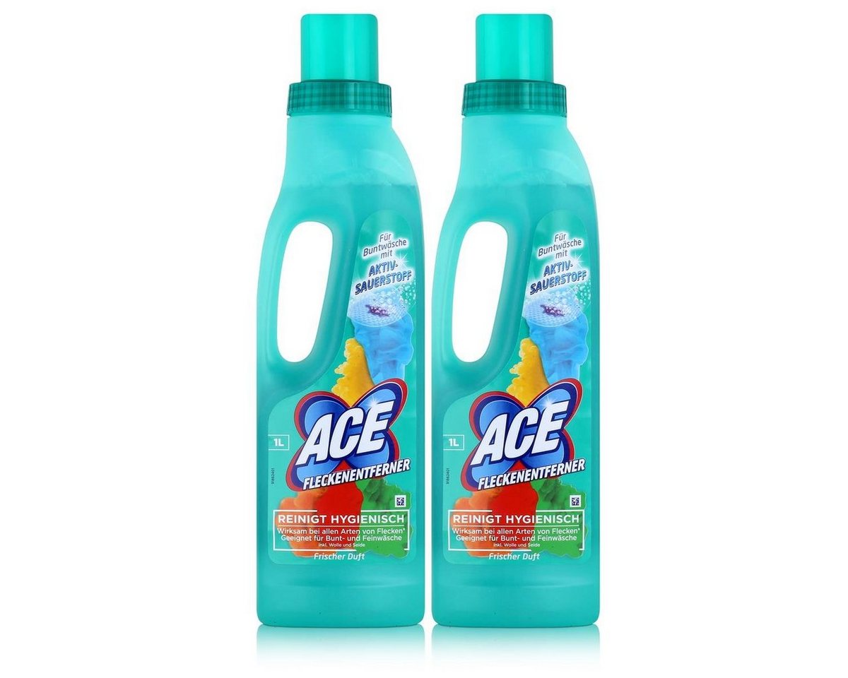 ACE ACE Fleckenentferner Frische Duft 1L - Reinigt Hygienisch (2er Pack) Fleckentferner von ACE