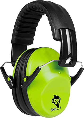 ACE SHH...! Kinder-Gehörschutz - faltbarer Kapsel-Gehörschützer - kompakter Ohrenschützer für Mädchen & Jungen - Lime von ACE