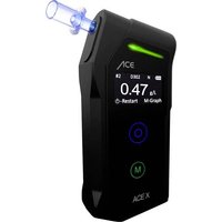 ACE X Alkoholtester Schwarz 0.0 bis 5 ‰ inkl. Display von ACE