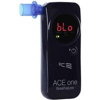 ACE one Alkoholtester Schwarz 0 bis 4 ‰ inkl. Display, Countdown-Funktion, Verschiedene Einheiten von ACE