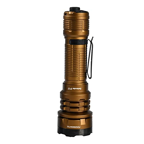 ACEBEAM Defender P17 Taktische Taschenlampe mit Dual-Tail-Schalter, 4900 High Lumen Taschenlampe led aufladbar,487 Yards lange Wurf-Taschenlampe mit Reverse-Clip,Instant Strobe für Notfall, Sicherheit von ACEBEAM