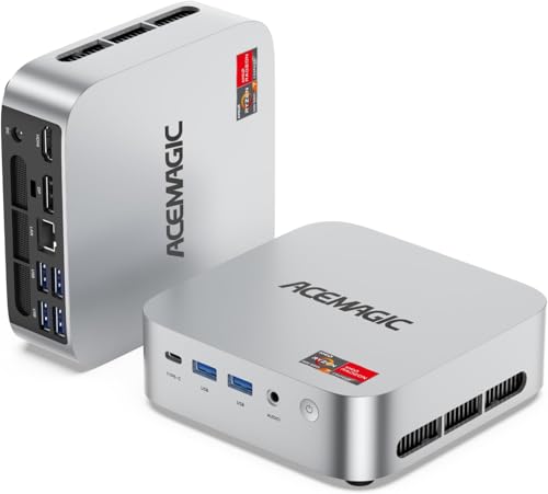 ACEMAGIC M1 Mini PC, AMD Ryzen 7 6800H (8C/16T, bis zu 4.7Ghz),16GB DDR5 512GB M.2 SSD Windows 11 Pro Mini PC mit AMD Radeon 680M | 4K Triple Display |Type-C | WiFi6 | BT5.2 von ACEMAGIC