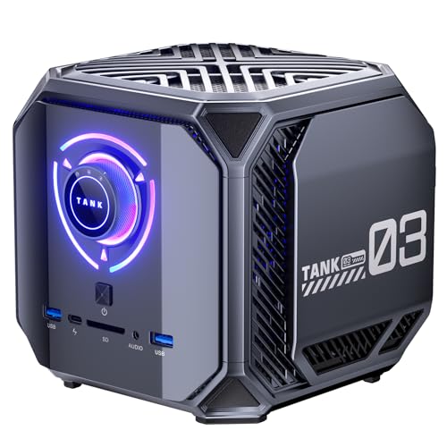 ACEMAGIC Tank03 Mini Gaming PC, Ιntel i9-12900H (14C/20T, bis zu 5.0GHz), RTX4060M Graphics Mini PC, 32GB DDR5 1TB NVME SSD, Mini Computer with WiFi6 | Dual 2.5G LAN | 8K UHD | Type-C ACEMAGIC Tank03 Mini Gaming PC, Ιntel i9-12900H (14C/20T, bis zu 5.0GHz), RTX4060M Graphics Mini PC, 32GB DDR5 1TB NVME SSD, Mini Computer with WiFi6 | Dual 2.5G LAN | 8K UHD | Type-C von ACEMAGIC