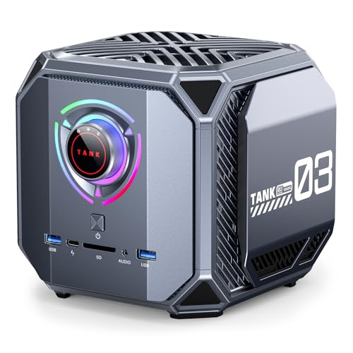 ACEMAGIC Tank03 Mini Gaming PC, Ιntel i7-12700H (14C/20T, bis zu 4.7Ghz), RTX3060M Graphics Mini Computer, 32GB DDR5 1TB NVME SSD Mini PC with Dual 2.5G LAN |WiFi6 | Win 11 |8K UHD | Type-C von ACEMAGIC