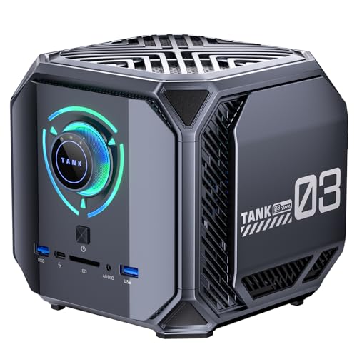 ACEMAGIC Tank03 Mini Gaming PC, Ιntel i9-12900H (14C/20T, bis zu 5.0GHz), RTX3080M Graphics Mini PC, 32GB DDR5 1TB NVME SSD, Mini Computer with WiFi6 | Dual 2.5G LAN | 8K UHD | Type-C von ACEMAGIC