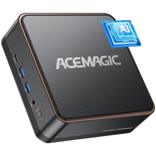F2A AI Mini PC, Ιntel Ultra 5 125H(3D 14 Cores),Ιntel AI Boost NPU, Ιntel Arc Graphics, 32GB DDR5 1TB NVME SSD, WiFi7 Bluetooth 5.4 Micro Desktop Computer Für Gaming, Design und Programmierung von ACEMAGIC