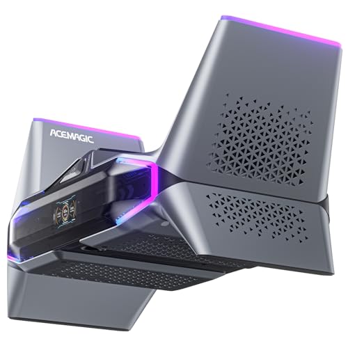 M2A Starship Mini Gaming PC, Ιntel i7-12700H (14C/20T, bis zu 4.7GHz), RTX3060M Graphics, 32GB DDR5 1TB NVME SSD Micro Desktop Computer Unterstützt vier Bildschirme| WiFi6 | Dual 2.5G LAN |8K|Type-C von ACEMAGIC