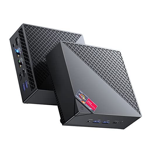 ACEMAGICIAN AM06 Pro Mini PC, AMD Ryzen 7 5700U (8C/16T, bis zu 4.3Ghz),32GB DDR4 1TB M.2 SSD Mini Computer mit 4K Triple Display | Type-C | Dual Ethernet | WiFi 6 | BT 5.2 von ACEMAGICIAN