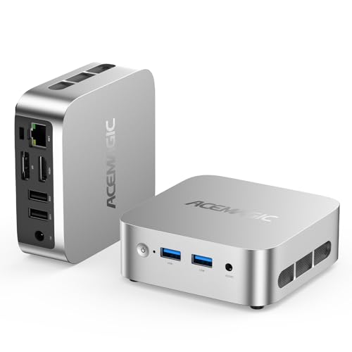 ACEMAGICIAN V1 Mini PC Ιntel Twin Lake N150(Bis zu 3,6 GHz),8GB DDR4 256GB M.2 2280 SSD Micro Desktop Computer Support Dual HDMI+DP|USB3.2 von ACEMAGICIAN