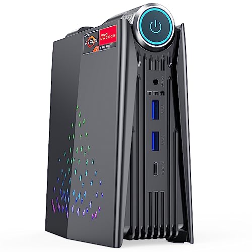 ACEMAGICIAN Mini PC AMD Ryzen 7 5700U (bis zu 4,3 GHz), 16GB Dual DDR4 512GB SSD Micro Desktop Computer Für Office/Home/Business |RGB|3-Modi-Anpassung| WiFi 6|BT5.2|DP|Type-C|HDMI von ACEMAGICIAN
