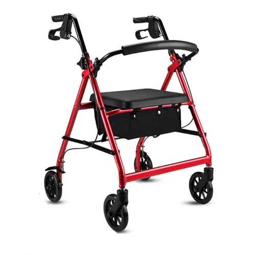 2 in 1 Rollstuhl Rollator mit Sitz, Ultra Light Aluminium Walker, Tragbare Faltbare Transport Walker, Aufrechter Walkerdrive,Faltbare Tragbare Rollator Antrieb mit Handbremse 2 in 1 Rollstuhl Rollator mit Sitz, Ultra Light Aluminium Walker, Tragbare Faltbare Transport Walker, Aufrechter Walkerdrive,Faltbare Tragbare Rollator Antrieb mit Handbremse von ACEMIC