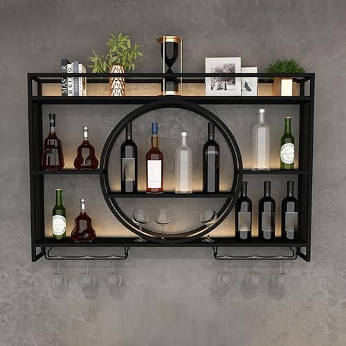 ACEMIC Weinflaschenhalter zur Wandmontage, Industriell Wandmontierte Weinregal mit Ausstellungsregal,3 Schichten Metall-Weinhalter, Weinvitrine, Bar, Restaurant, schwarz,100 * 15 * 80 cm ACEMIC Weinflaschenhalter zur Wandmontage, Industriell Wandmontierte Weinregal mit Ausstellungsregal,3 Schichten Metall-Weinhalter, Weinvitrine, Bar, Restaurant, schwarz,100 * 15 * 80 cm von ACEMIC