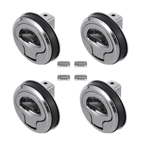 ACESOME 4 Stück Push Button Catch Door Lock, Push Lock Schloss Wohnmobil, Zinklegierung Pull Lock Möbelschlosser, Schloss für Wohnmobil Camper Camping Boot Wohnwagen Schrank Cabinet von ACESOME ㅤ