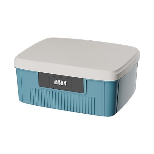 ACESOME Abschließbare Box, 6L Große Schließbox für Snack, Handy Gefängnis, Lebensmittel und Medikamente Sowie zum Sicheren Aufbewahren von Gegenständen zu Hause Zragbare (Blau) von ACESOME ㅤ
