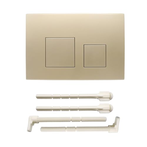 ACESOME Betätigungsplatte für WC Kompatibel mit Geberit sigma01 sigma10 sigma20 sigma21 sigma30 sigma50 sigma60 Betätigungsplatte Plastik Kunststoff für 2-Mengen-Spülung (Gold) von ACESOME ㅤ