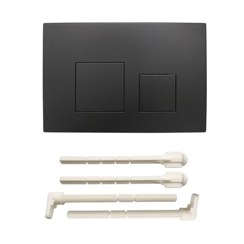 ACESOME Betätigungsplatte für WC Kompatibel mit Geberit sigma01 sigma10 sigma20 sigma21 sigma30 sigma50 sigma60 Betätigungsplatte Plastik Kunststoff für 2-Mengen-Spülung (Schwarz) von ACESOME ㅤ