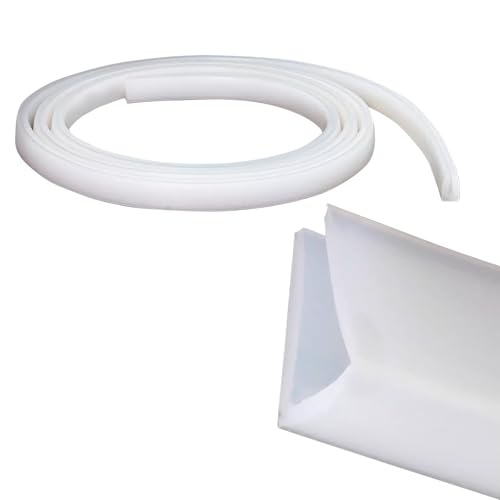 ACESOME U-Form Kantenschutz, 2 Meter Glas Trim Seal aus Silikon, Autotür Schutz, Kantenschutz für Schrankkanten, Abschlussleiste, Deckenkanten, Arbeitsplatten (für Kanten 4~5mm) von ACESOME ㅤ