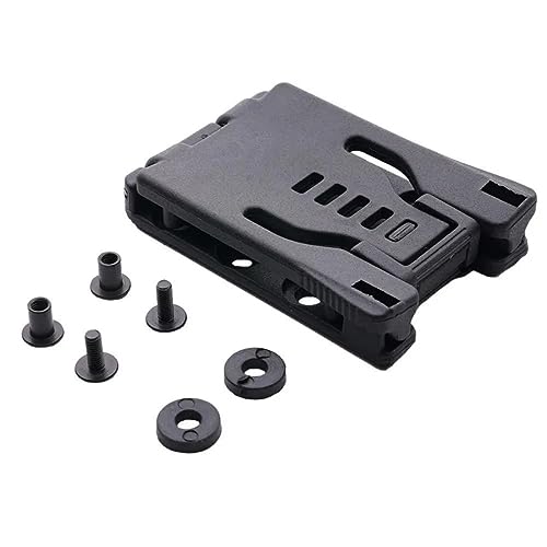 ACEXIER Messerholster – schwarzes Nylon + Metall – 15,5 cm x 5 cm x 1,8 cm – oben offen – Camp-Reise-Gürtelschlaufen-Clip von ACEXIER