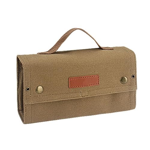 ACEXIER Outdoor Camping Tragbare Picknick Grill Gewürz Flasche Aufbewahrungstasche (Tan) von ACEXIER