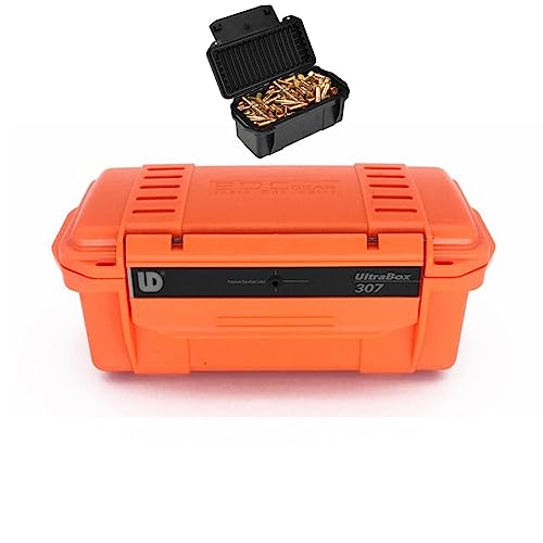ACEXIER Taktische Kugelaufbewahrungsbox Feld Stoßfeste Munitionsbox Outdoor-Jagd Versiegelter Behälter mit Polsterpolster für die Jagd (Orange) von ACEXIER