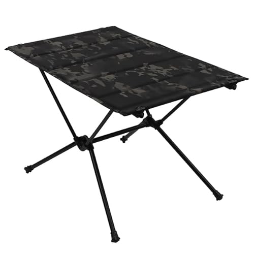 ACEXIER Taktischer Klapptisch Ultraleichter tragbarer Outdoor-Jagd-Campingtisch Rechteckiger Grilltisch Camo-Desktop Stabile Nylonschnalle (BCP) von ACEXIER