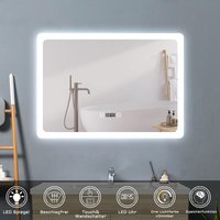 100 x 60 cm led Spiegel+Beschlagfrei+Uhr+3 Lichtfarben Dimmbar+Farbtemperatur und Helligkeit Memory Funktion 100 x 60 cm led Spiegel+Beschlagfrei+Uhr+3 Lichtfarben Dimmbar+Farbtemperatur und Helligkeit Memory Funktion von ACEZANBLE