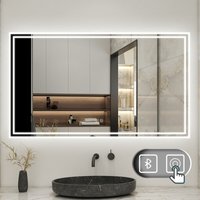 120 x 70 cm Beschlagfrei+3 Lichtfarben Dimmbar+Bluetooth+LED Memory Funktion 120 x 70 cm Beschlagfrei+3 Lichtfarben Dimmbar+Bluetooth+LED Memory Funktion von ACEZANBLE