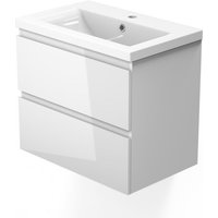 Acezanble - 50cm - Keramik Waschbecken Vormontieren Unterschrank von ACEZANBLE