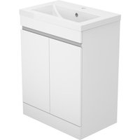 50cm Wei - Mineralguss Waschbecken Waschtisch Unterschrank von ACEZANBLE