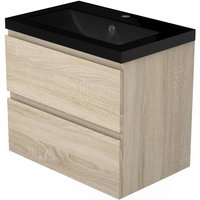 Badmbel Set 60cm Schiefergrau Selbstmontage SCHWARZ Becken von ACEZANBLE