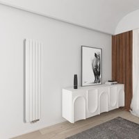 Acezanble - Design Heizkorper Flachheizkörper Vertikal 1600x450mm Dopellagig Weiß Flach Mittelanschluss 1545W von ACEZANBLE