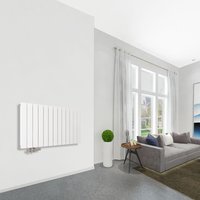 Acezanble - Design Heizkorper Flachheizkörper Vertikal 600x982mm Dopellagig Weiß Flach Mittelanschluss 1534W von ACEZANBLE