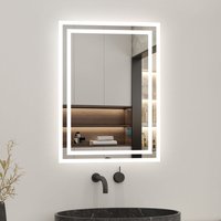 Acezanble - Spiegel mit beleuchtung 50x70cm - Kaltweiß+Touch+Beschlagfrei von ACEZANBLE