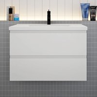 Waschtischunterschrank Selbstmontage 50cm Wei von ACEZANBLE