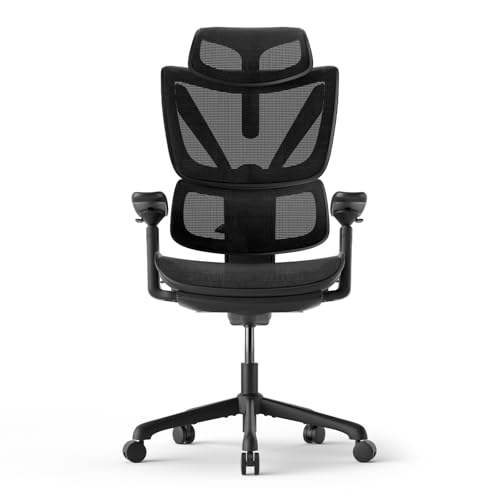 ACGAM Ergonomischer Bürostuhl Mit Fußstütze – Chefsessel Mit Hoher Rückenlehne, 2D Verstellbarer Kopfstütze, Sitztiefenverstellung, 3D-Armlehnen, Lendenstütze & Liegefunktion von ACGAM
