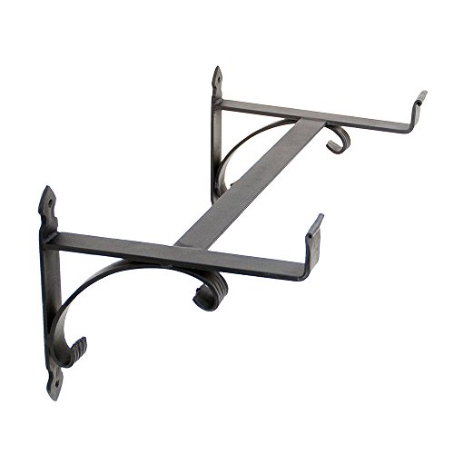 Achla Designs B-32 Blumenkasten-Halterung, Schwarz von Achla Designs