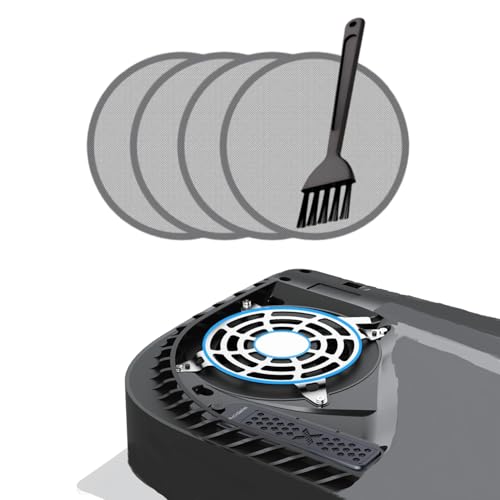 ACIDALIE PS5 Ventilator-Staubfilter mit 4 Staubschutzhüllen, für PS5 Pro, PS5 Slim, PS5 Legacy-Modelle von ACIDALIE