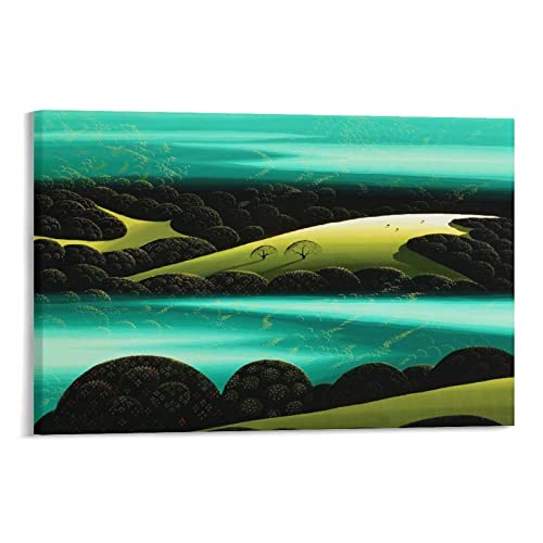 ACIDI Bilder Wohnzimmer Modern 60 * 90cm Eyvind Earle Dekorative Leinwand Wandkunst Wohnzimmer Poster Schlafzimmer Kein Rahmen von ACIDI