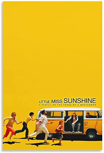 ACIDI Kunstdruck Poster 60 * 90cm Inspirierende Komödie Little Miss Sunshine Poster und Wandkunst Bild Modernes Familienzimmer Dekor Kein Rahmen von ACIDI