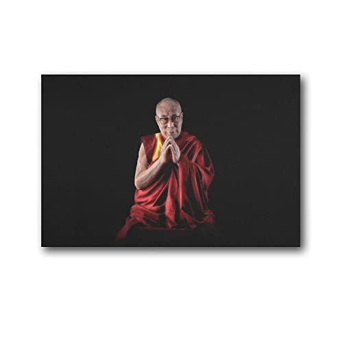 ACIDI Leinwandplakat 60 * 90cm Dalai Lama Photo Print Picture Paintings per la decorazione della camera da letto del soggiorno Senza Cornice von ACIDI