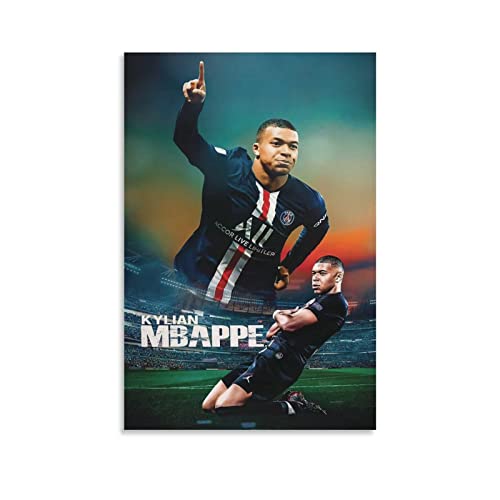 ACIDI Poster Und Gedruckte 50 * 70cm Kylian Mbappé Cool Leinwand Wandkunst Wohnzimmer Poster Schlafzimmer Dekor Malerei Kein Rahmen von ACIDI