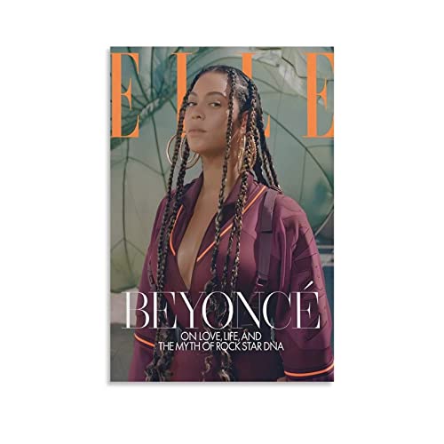 ACIDI Poster und Drucke 60 * 90cm Beyoncé Sänger Magazin Cover Passionate Poster Dekorative Malerei Leinwand Wandkunst Wohnzimmer Poster Schlafzimmer Gemälde Kein Rahmen von ACIDI